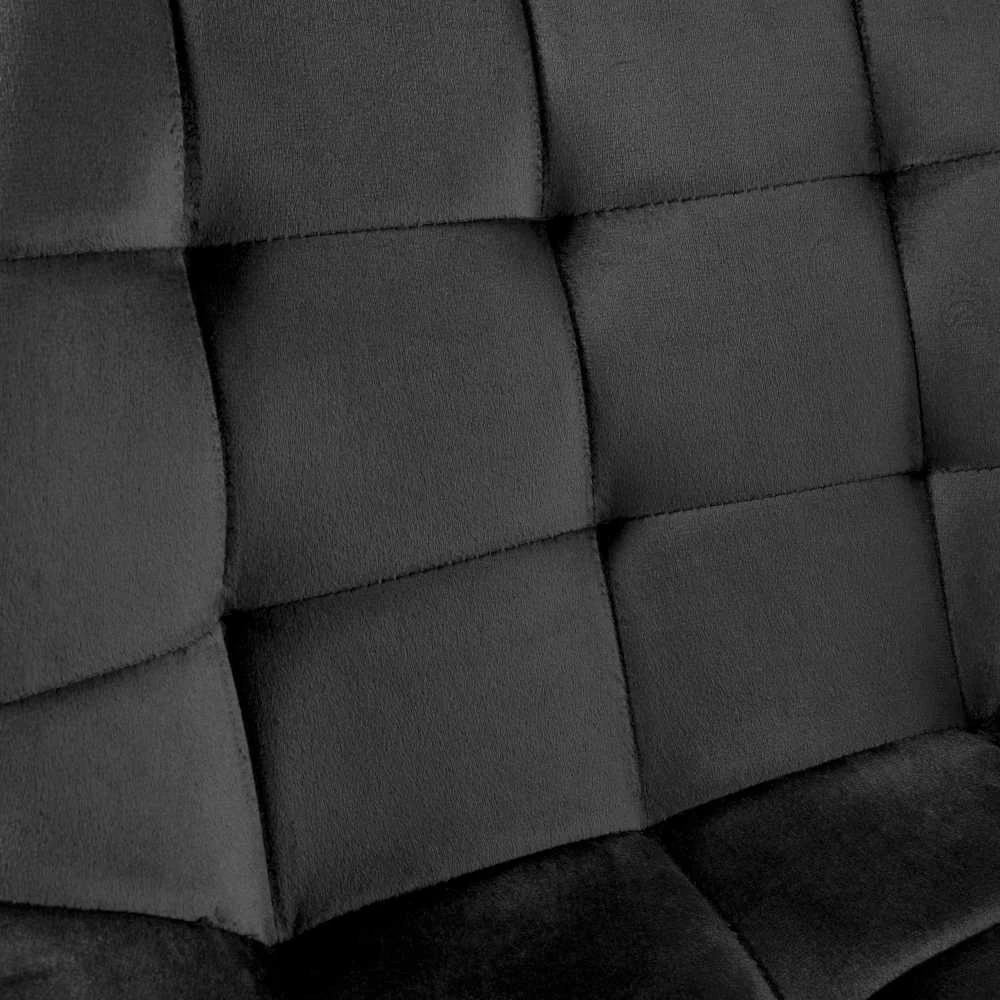 NORMAN Velvet juodo aksomo kėdė