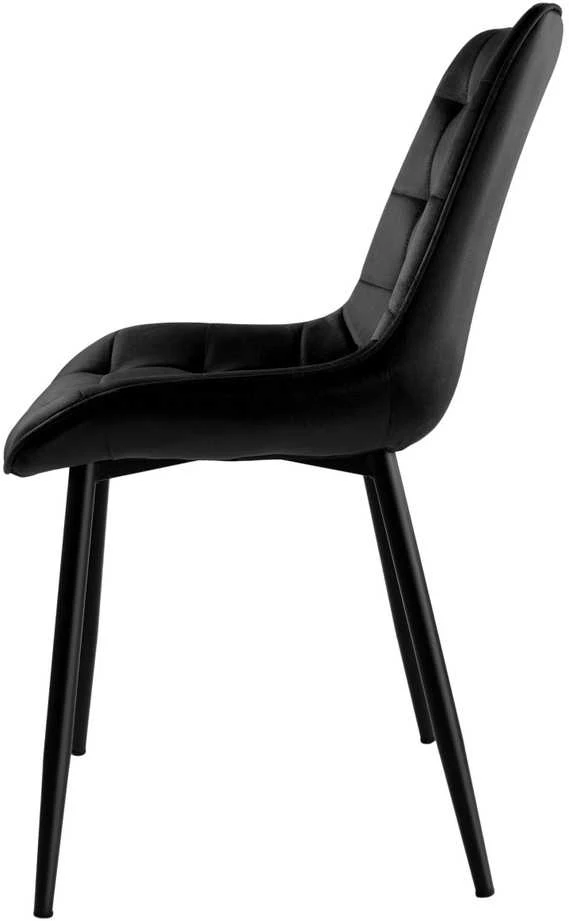 NORMAN Velvet juodo aksomo kėdė