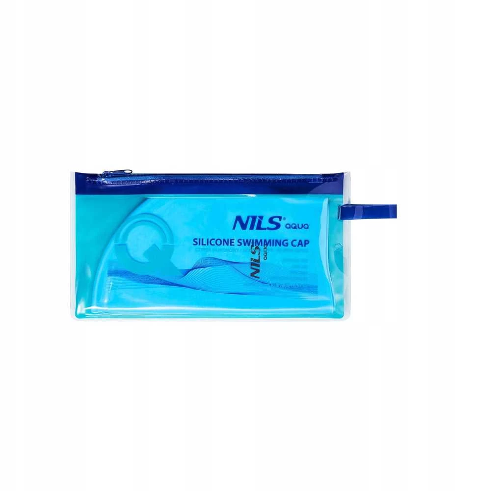 NQC BL02 MĖLYNAS SILIKONINIS KEPURĖLIS NILS AQUA