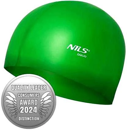 NQC VIENOS SPALVOS GR02 ŽALIAS SILIKONINIS KEPURĖLIS NILS AQUA