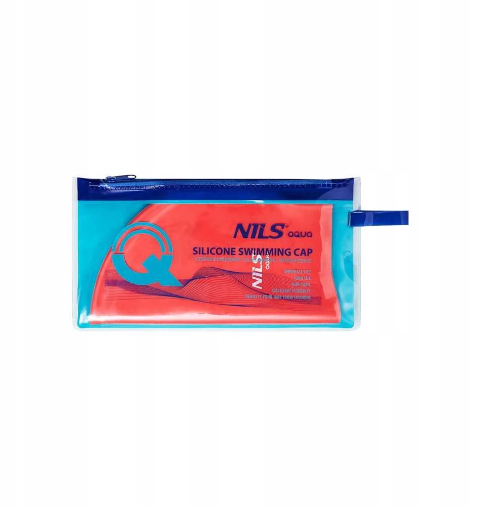 NQC VIENOS SPALVOS RD01 RAUDONAS SILIKONINIS KEPURĖLIS NILS AQUA