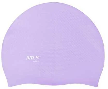 NQC VIENOS SPALVOS VIOLETINIS SILIKONINIS KEPURĖLIS SU TAŠKAIS NILS AQUA