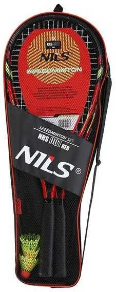 NRS001 SPEEDMINTON RINKINYS 2 REKETĖS + SKRAUTĖS + RAUDONOS DANGLĖS NILAI
