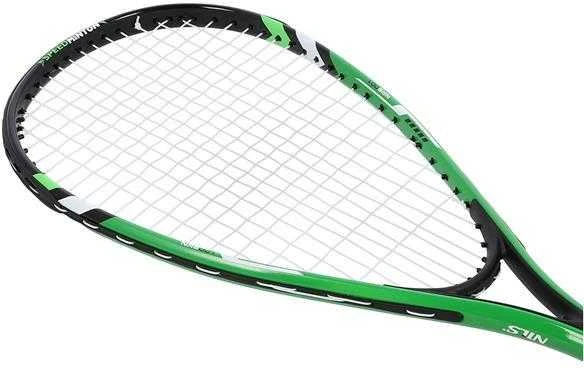 NRS001 SPEEDMINTON RINKINYS 2 REKETĖS + PLOKŠČIAI + ŽALIOS DANGLĖS NILAI