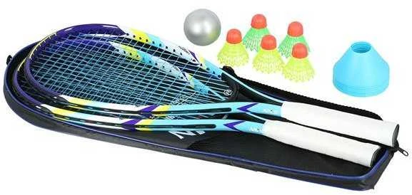 NRS005 SPEEDMINTON RINKINYS 2 REKETĖS + VEŽIMAS + ŽYMEKLIAI + KAMUOLIS + NILS Dangtis