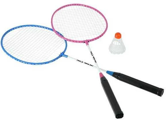 NRZ001 PLIENAS / BADMINTONO RINKINYS 2 REKETĖS + UŽDUOTĖS