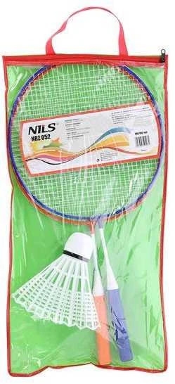 NRZ052 PLIENINIS / BADMINTONAS 2 RAKEČIŲ RINKINYS + JUNIOR NILS langinės