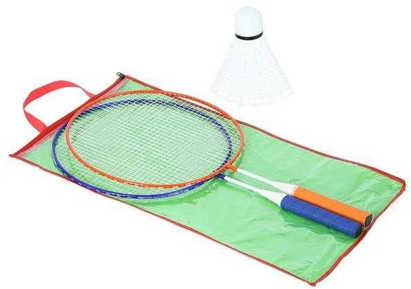 NRZ052 PLIENINIS / BADMINTONAS 2 RAKEČIŲ RINKINYS + JUNIOR NILS langinės