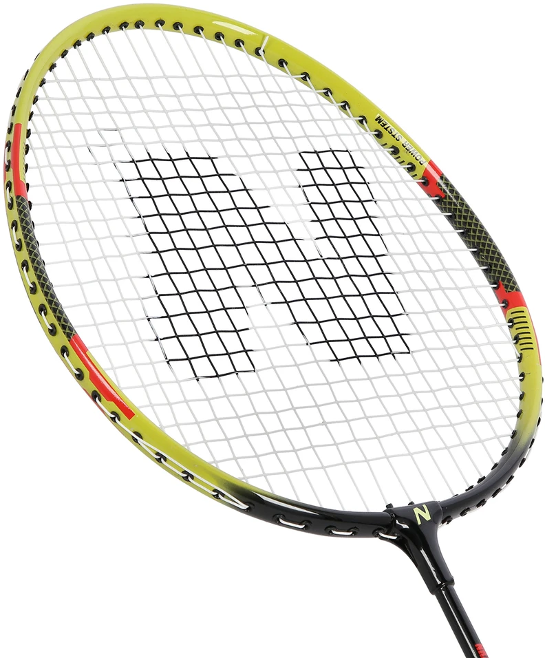 NRZ204-1 ALIUMINIO BADMINTONO RAKETĖS + 3 PLUNKSNINĖS LAUKELĖS + NILS UŽDANGALAS
