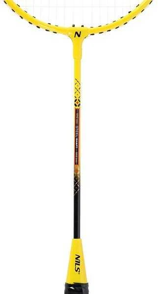 NRZ262 ALIUMINIO / BADMINTONO RINKINYS 2 REKETĖS + 3 PLUNKSTINĖS ŽALINĖS + TINKLAS 600x60cm + NILS dangtelis