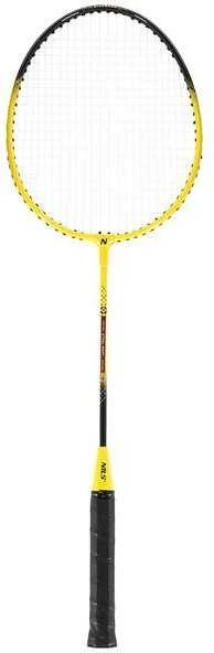 NRZ262 ALIUMINIO / BADMINTONO RINKINYS 2 REKETĖS + 3 PLUNKSTINĖS ŽALINĖS + TINKLAS 600x60cm + NILS dangtelis