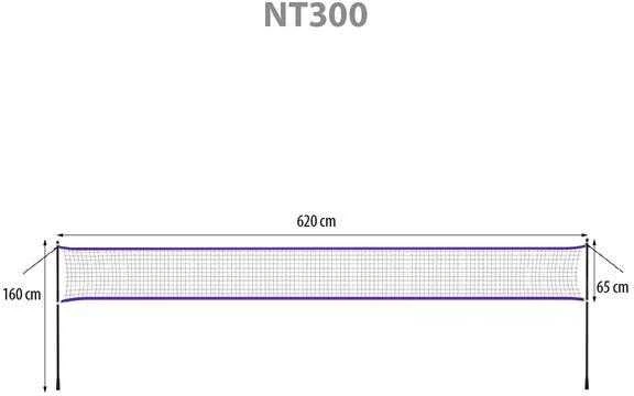 NT300 BADMINTONO TINKLAS 620x65cm + NILS VISAS DENGIMAS