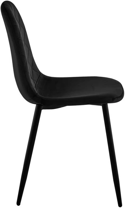 Orlando Velvet juodo aksomo kėdė