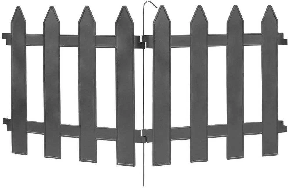 Palisade sodo tvora, grafito apvadas, komplekte 10 vnt. 30x30 cm