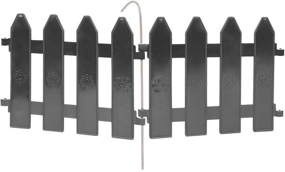 Palisade sodo tvoros grafito apvadų rinkinys 10 vnt. 200 cm 20x15 cm