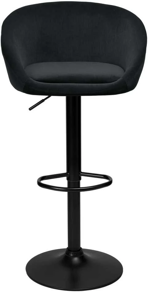 Paterson juoda Velvet baro kėdė
