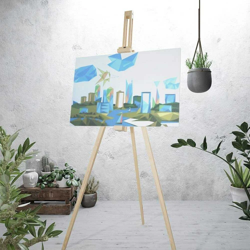 Paveikslėlis tapybai skaičiais dažais, drobės teptuku, rinkinyje 10 vnt. 30x40 cm