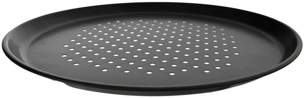 Picos keptuvės perforuotas lakštas su teflonine danga, juodas, 32 cm