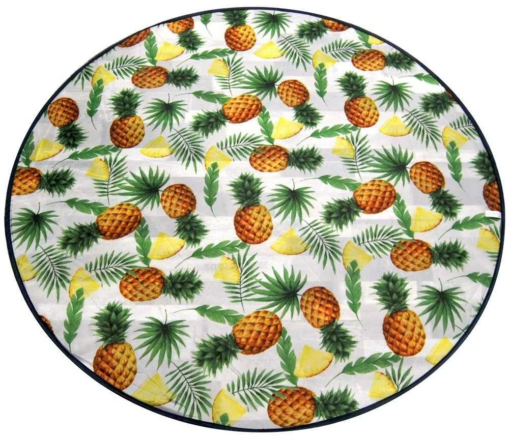 Pikniko paplūdimio kilimėlis, sulankstomas, apvalus antklodė, 138 cm