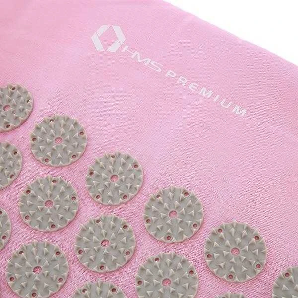 Pink AKM04 Rožinis SET ACUPRESSURE MAT HMS PREMIUM