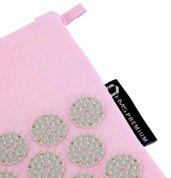 Pink AKM04 Rožinis SET ACUPRESSURE MAT HMS PREMIUM