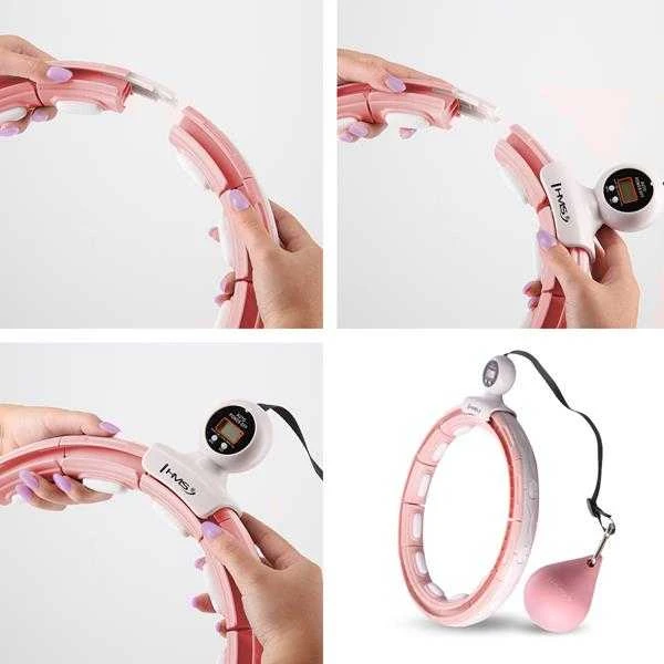 Pink HHM15 HULA HOP Rožinis SU MAGNETU IR SVORIU + HMS SKAITIKLIS
