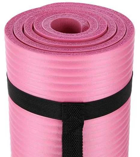 YM07 Rožinis YOGA MAT HMS