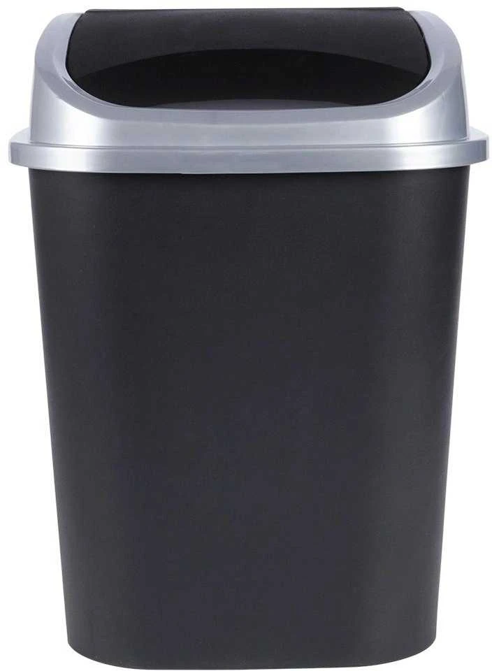 Plastikinė šiukšlių dėžė, juoda, 25 litrai