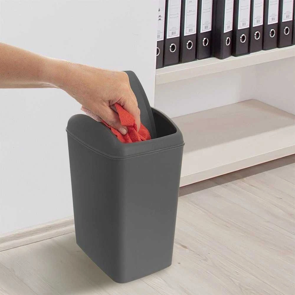 Plastikinė šiukšlių dėžė pilka 5 l