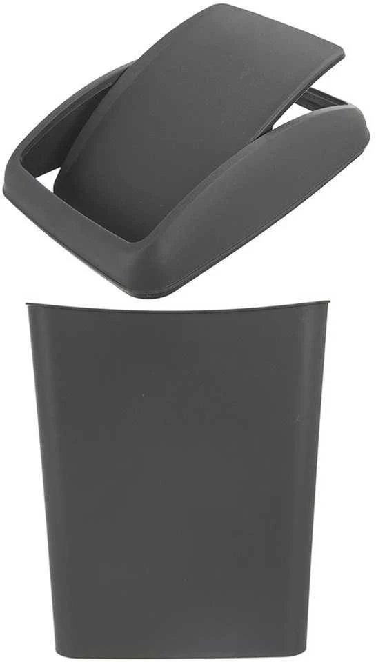 Plastikinė šiukšlių dėžė pilka 5 l