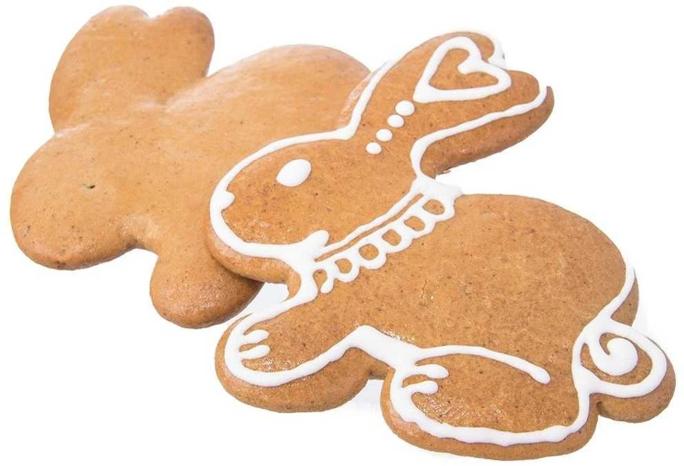 Plieninė konditerinė pjaustyklė / imbierinių sausainių pjaustyklė kiškis 10 cm