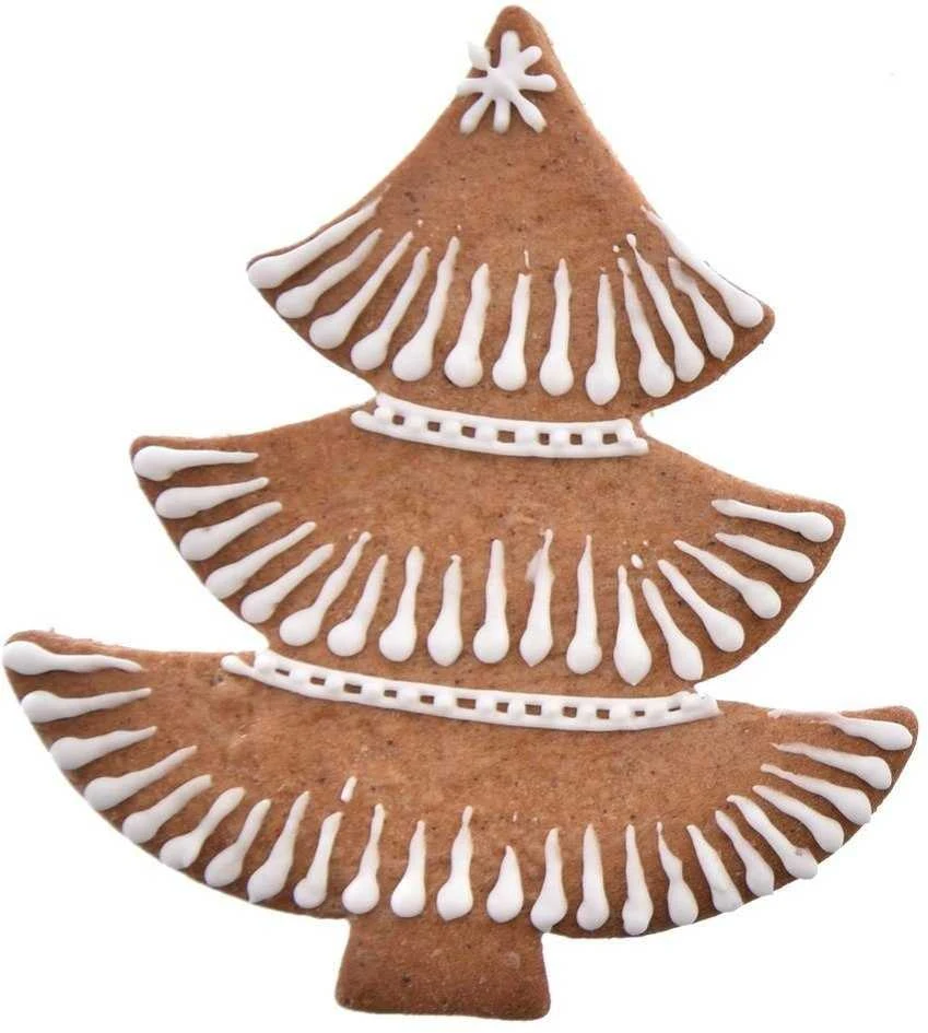 Plieninė sausainių formelė / meduolių formelė Kalėdų eglutė 9,5 cm