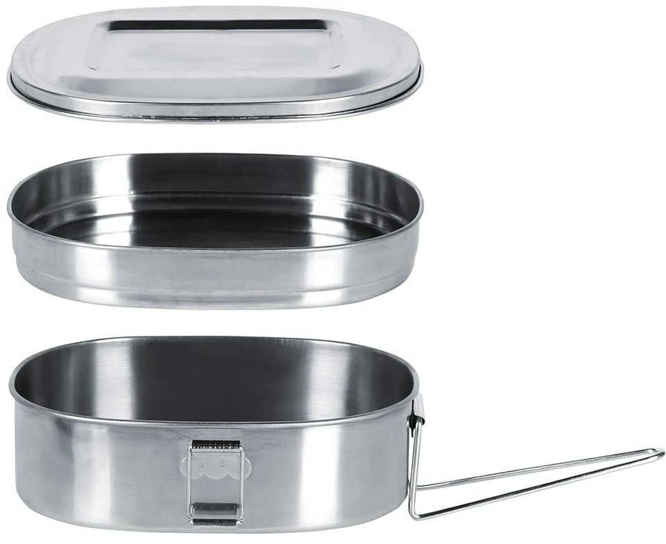 Plieninė vakarienė valgykla 350 / 900 ml 2 vnt.