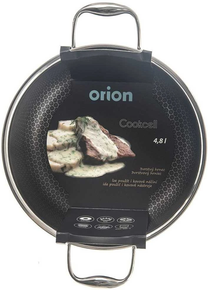 Plieninis puodas su aukščiausios kokybės nepridegančia danga COOKCELL ORION 24 cm 4,8 l