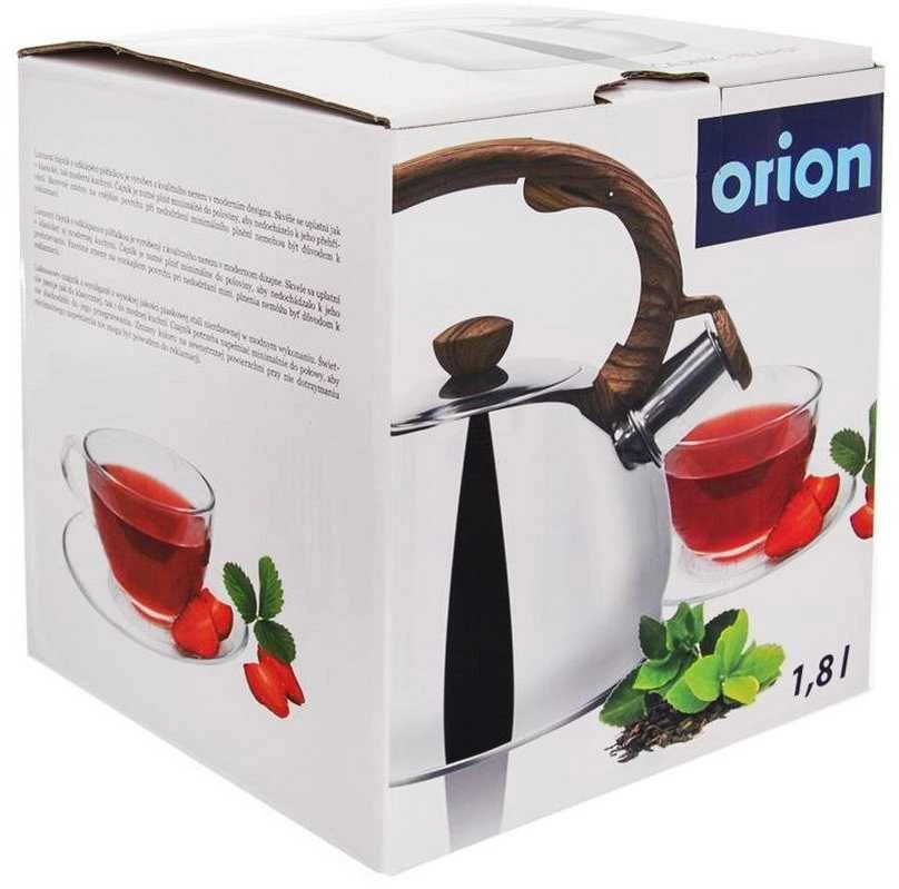 Plieninis virdulys su švilpuku, automatinis, vandens virimui, tradicinis sidabrinis, 1,5 l