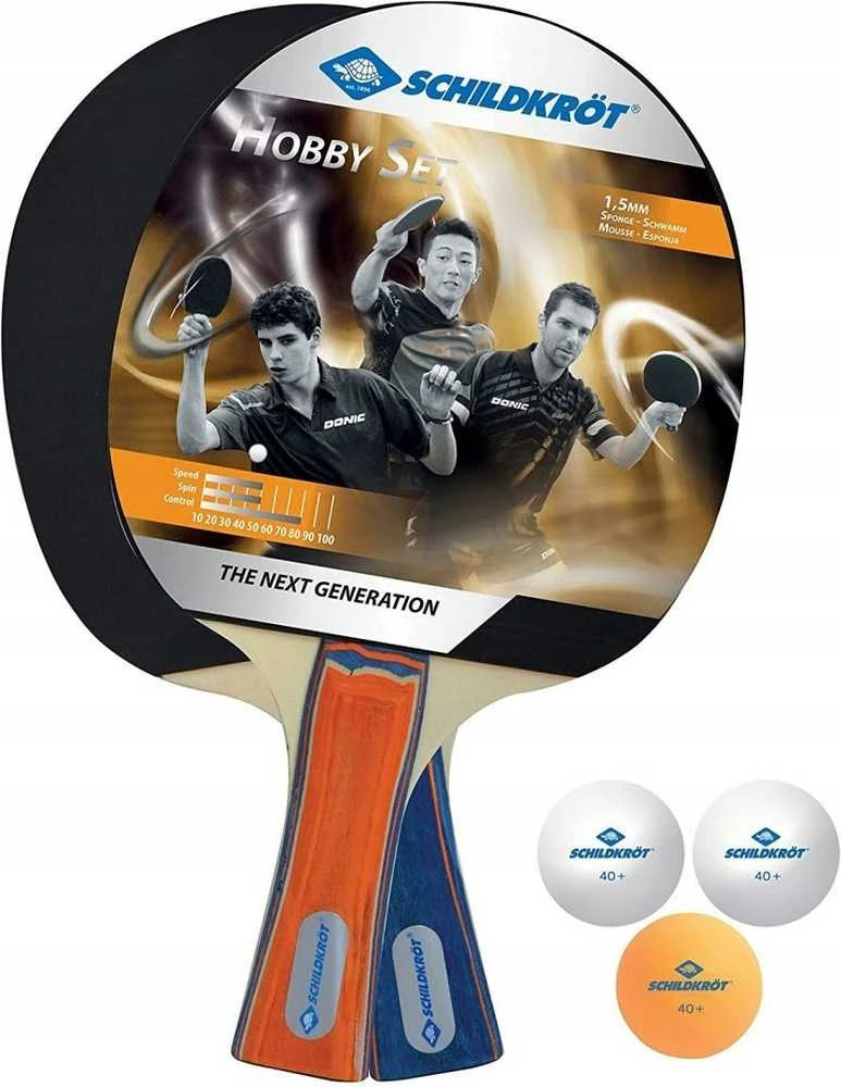 PONIC SCHILDKROT Hobby stalo teniso raketės - 4in1 komplektas