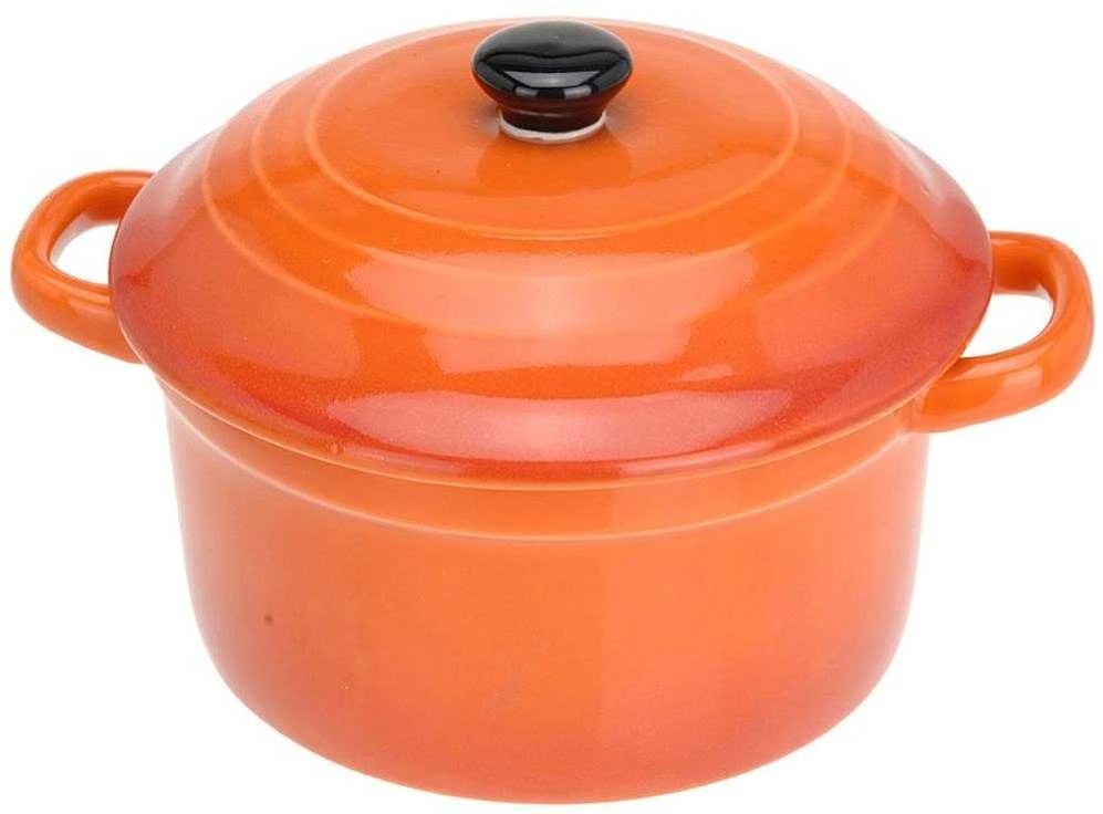 Porcelianinis kepsnys su dangčiu, orkaitėje atsparus indas, 300 ml