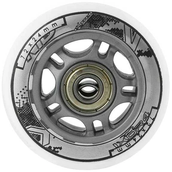 PU 72x24 82A Baltas (4 vnt.) + ABEC-7 (8 vnt.) NILS EXTREME SET