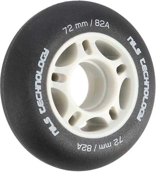 PU 72x24 82A MATTE Juodas ratai (4 vnt.) NILS EXTREME