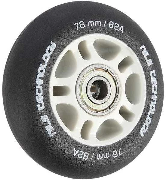 PU 76x24 82A MATTE Juodas (4 vnt.) + ABEC-9 (8 vnt.) NILS EXTREME RINKINYS