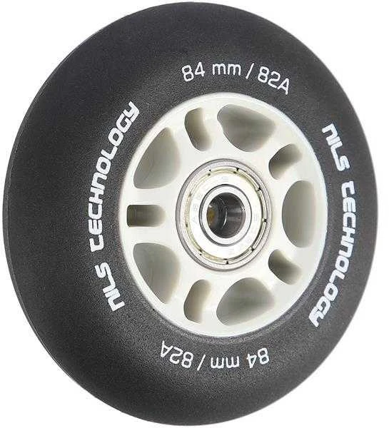 PU 84x24 82A MATINE Juodas (4 vnt) + ABEC-9 CHROME (8 vnt) NILS EXTREME RINKINYS
