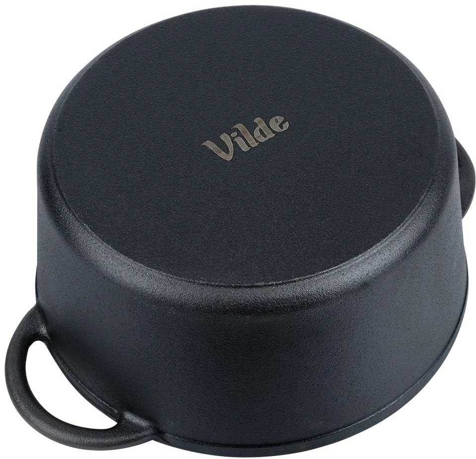 Puodas su dangteliu ketaus dujinis indukcinis kietas VILDE 26 cm 5 L
