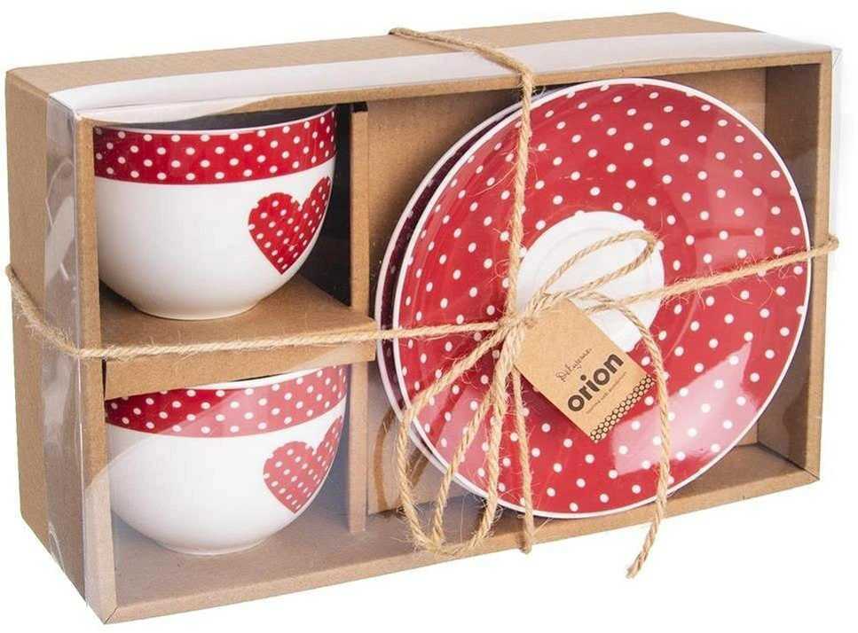Puodelis ir lėkštė 280 ml Dovanų 2 vnt