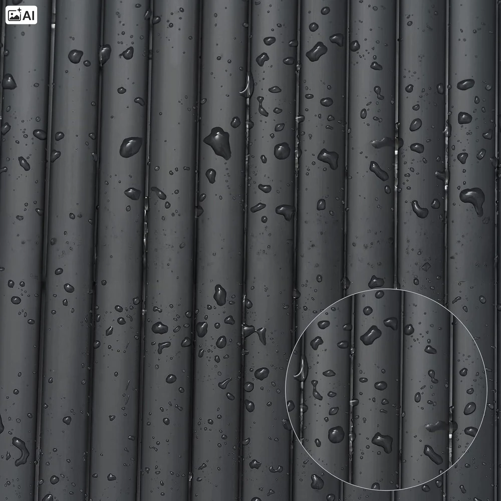 PVC balkono uždangalas 160x500 cm BARU antracito spalvos