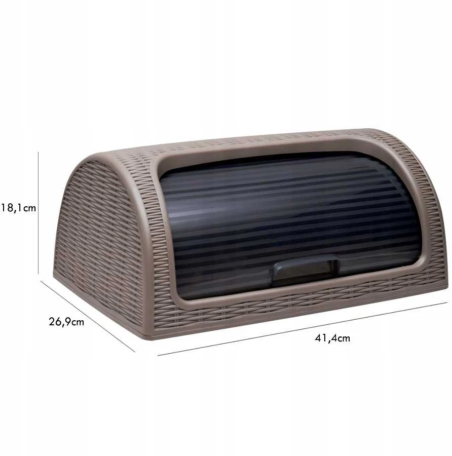 RATTAN duonos dėžutė 417x269x181 mm RUDA