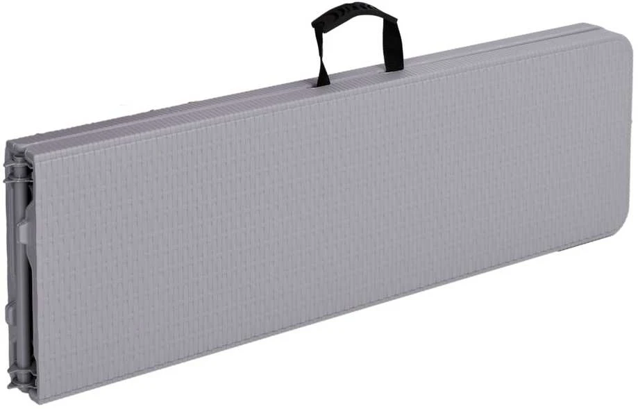 RATTAN pilkos spalvos sulankstomas maitinimo suoliukas