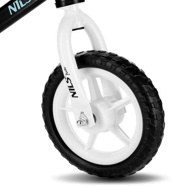 RB134 BALANCE BIKE Juodas WHEELS 10'' NILS FUN
