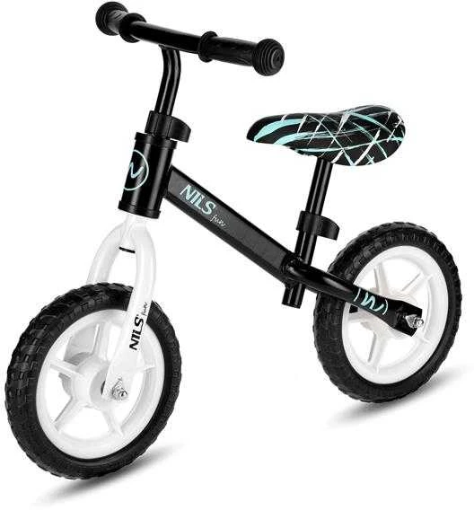 RB134 BALANCE BIKE Juodas WHEELS 10'' NILS FUN