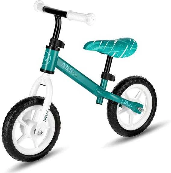 RB134 BALANCE BIKE Žalias WHEELS 10'' NILS FUN