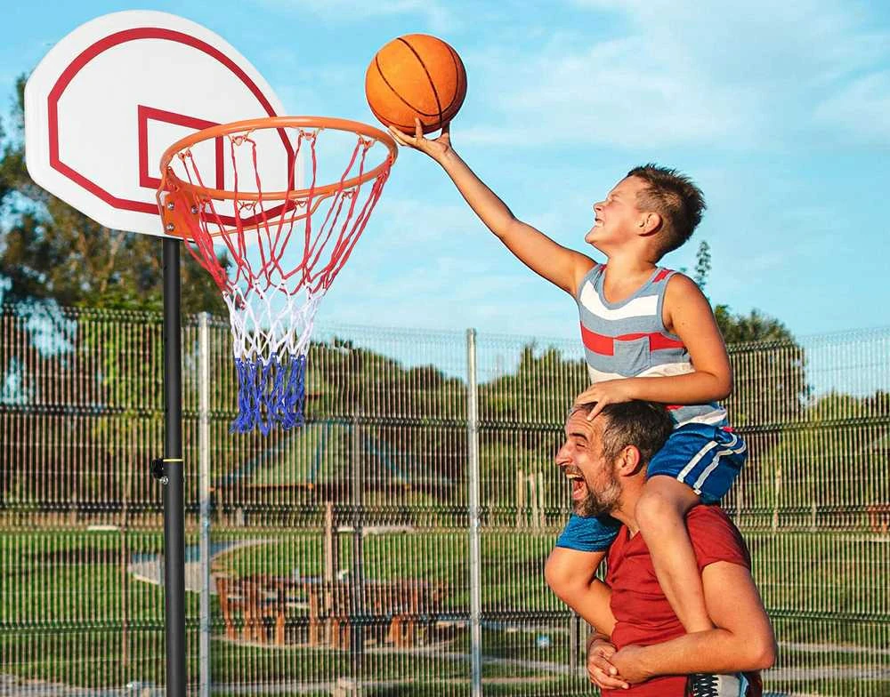 Reguliuojamas krepšys ant DUNKER krepšinio stovo